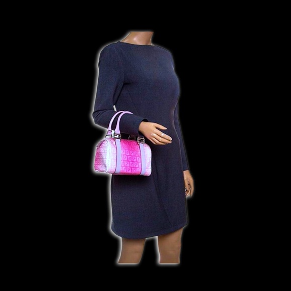 Vintage Fendi Pink Zucchino Sequins mini forever Bag Limited Edition - Picture 10 of 15